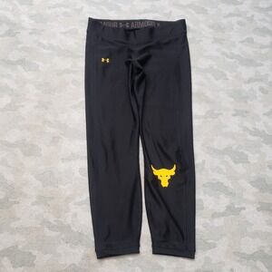 Under Armour Leggings Womens 30x23 Black Pull On Gym Project Rock
